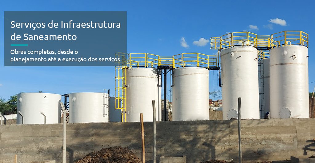 Rede e Estação de Tratamento de Efluentes / Foto de obra RC/ETE Tecnipar Ambiental na Bahia